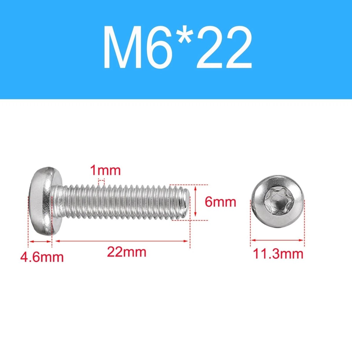 A2 Stainless Steel Torx Pan Head Machine Screws | M1.4 to M10 Six - Lobe Drive - HomeDIYer