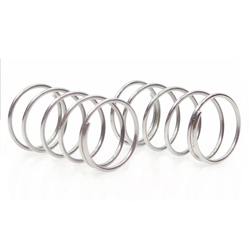 10Pcs 0.8mm-1mm Wire Dia Compression Springs Stainless Steel Length 10mm-305mm