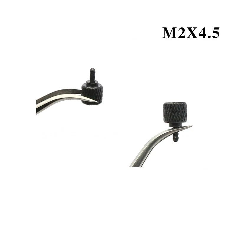 M2 x 4.5mm Stepped Knurled Thumb Screws – Hand Tighten Bolts for Instrument Adjustment - HomeDIYer
