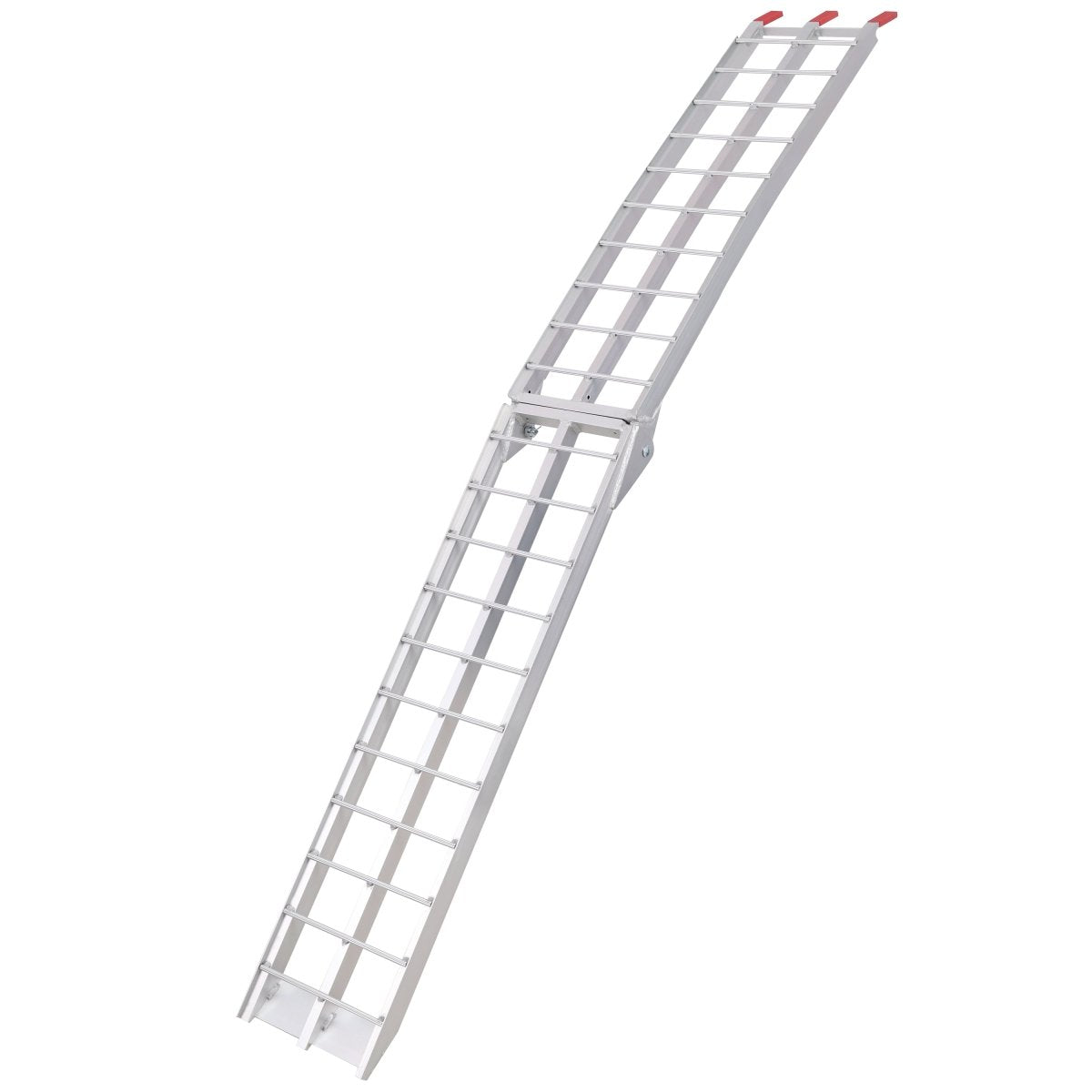 7.5FT Aluminum Loading Ramps, 1500 Lbs Capacity per pair, With safety straps, Motorcycle Ramp, ATV Truck Ramps, Tailgate Ramps, Four Wheeler Ramps for Trucks, Lawn Mower, UTV, 1 PAIR, SILVER Color - HomeDIYer
