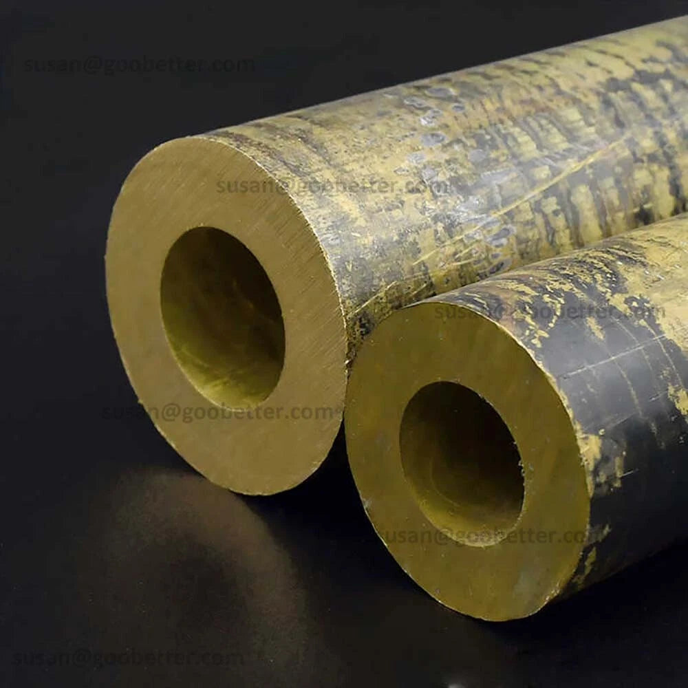 Bronze Brass Round Tube — OD 25mm–80mm, ID 15mm–60mm, Length 100mm