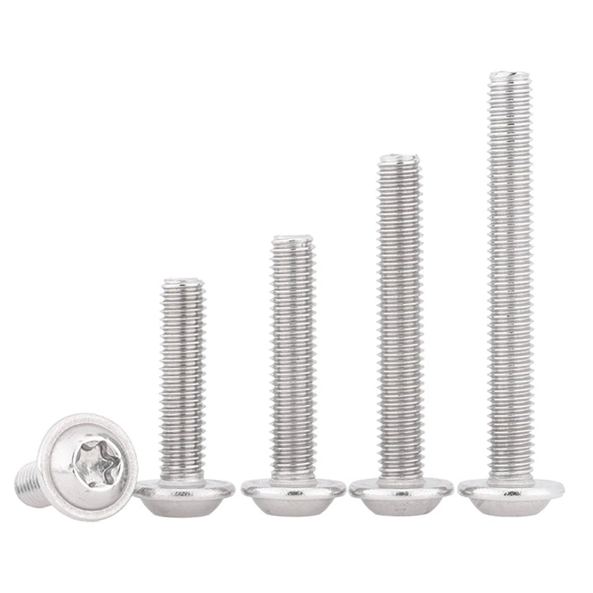 Torx Flanged Button Head Screws — 18 - 8 Stainless Steel, ISO 7380 - 2, M2 to M8 - HomeDIYer