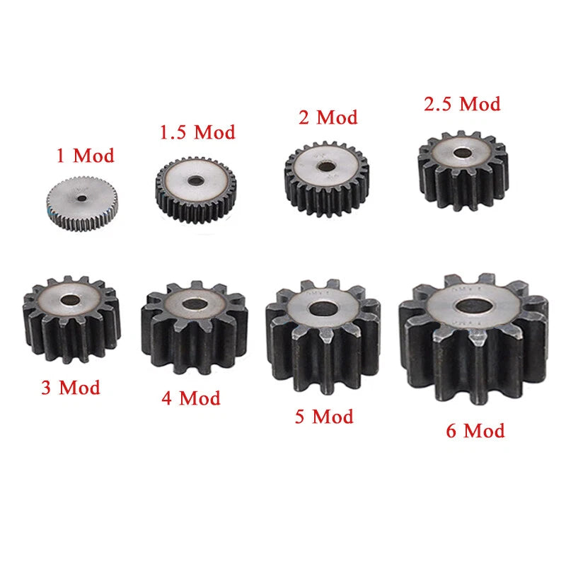 4 Mod 10-24 Teeth Spur Gears Transmission Gear Pinion Thickness 35mm 45# Steel