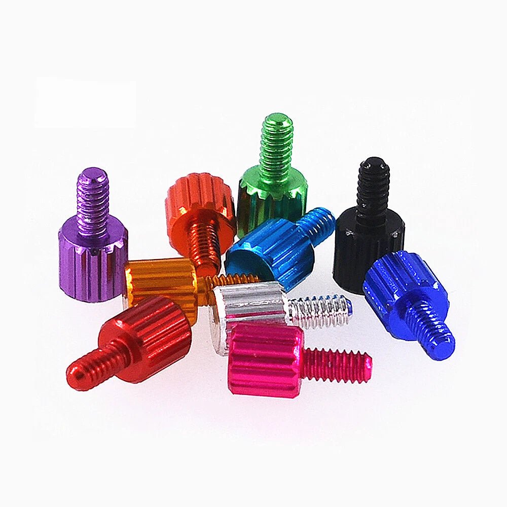 M2 Anodized Aluminum Knurled Thumb Screws – 4/8/12/15mm DIY Hand Grip Knob Bolts - HomeDIYer