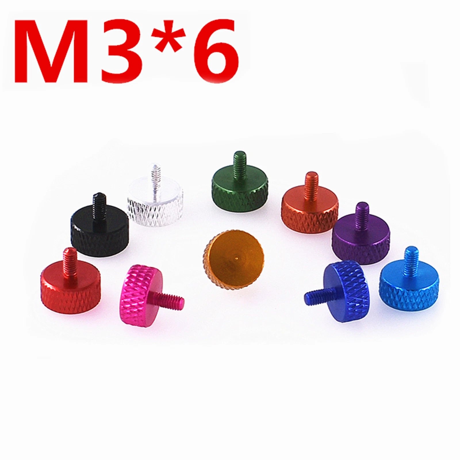 M3 / M3.5 Knurled Thumb Screws – Anodized Aluminum Alloy Round Knob Bolts