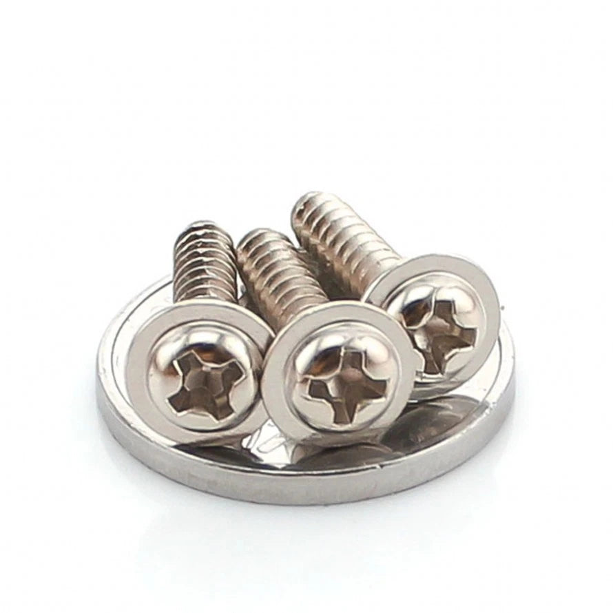 M1.7 M2 M2.3 M2.6 Round Head Washer Self Tapping Screws – Nickel Plated Carbon Steel