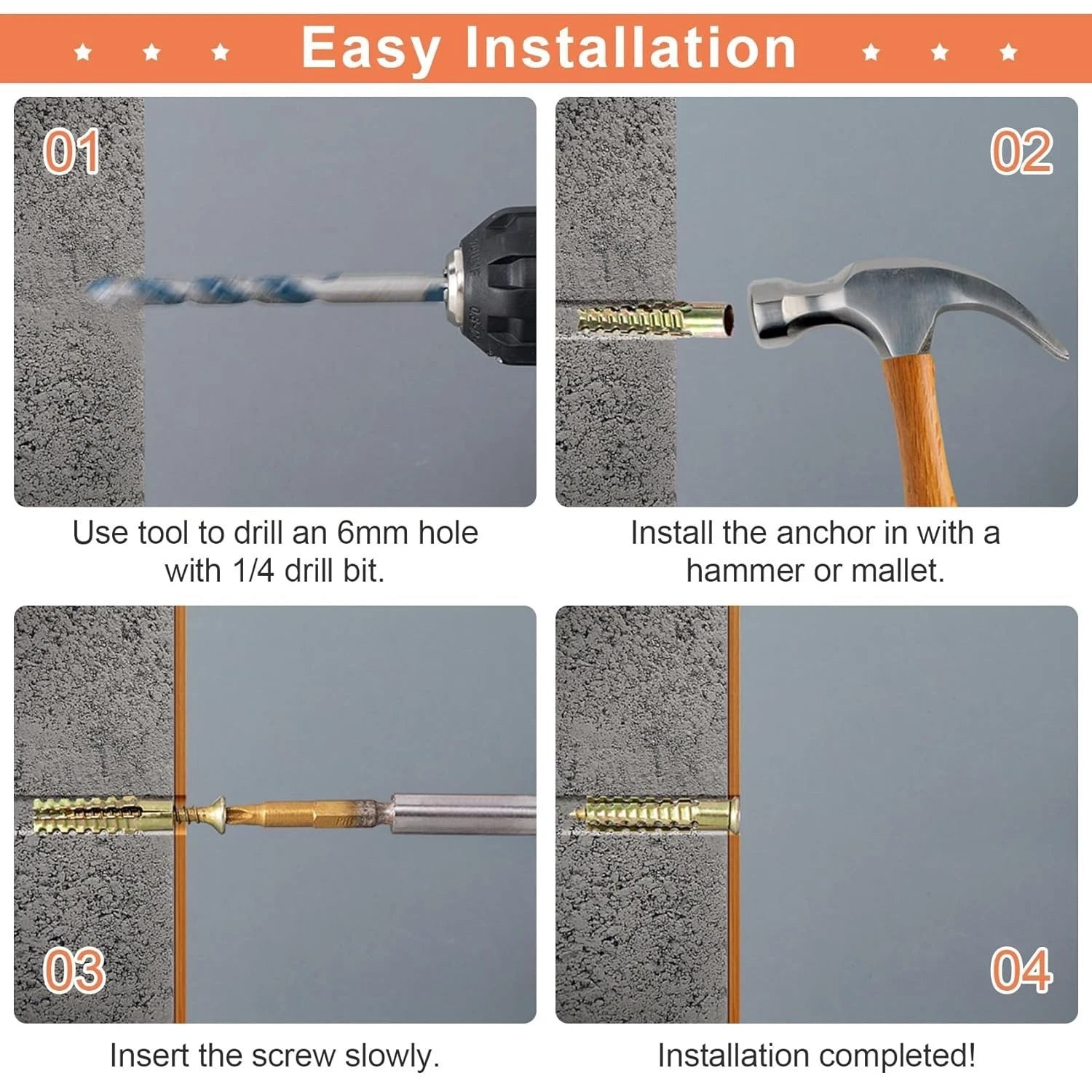 Serrated Expansion Anchors for Concrete & Hollow Walls — M5 to M10