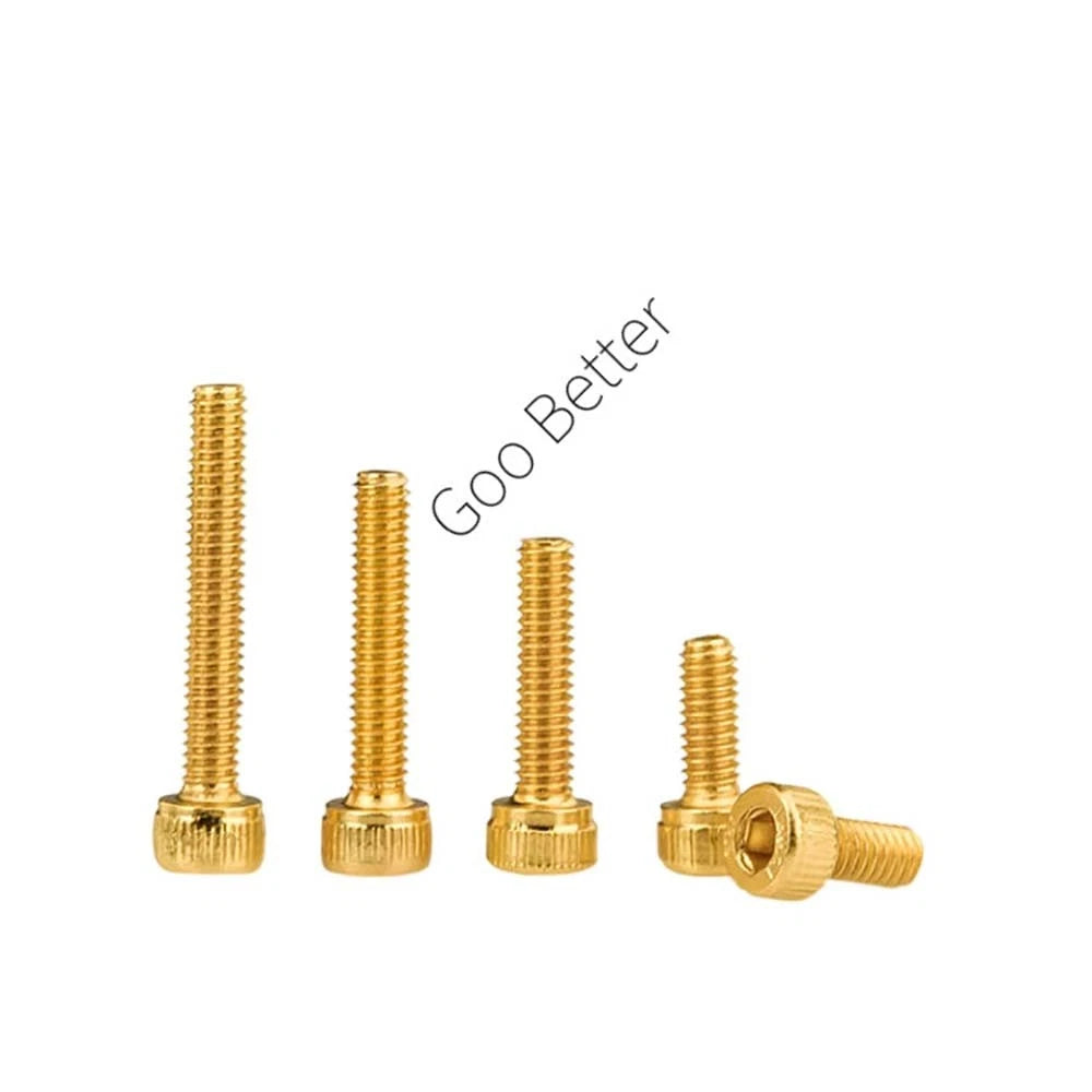 Titanium‑Coated Socket Head Cap Screws – Carbon Steel, M2 to M5, Fully Threaded