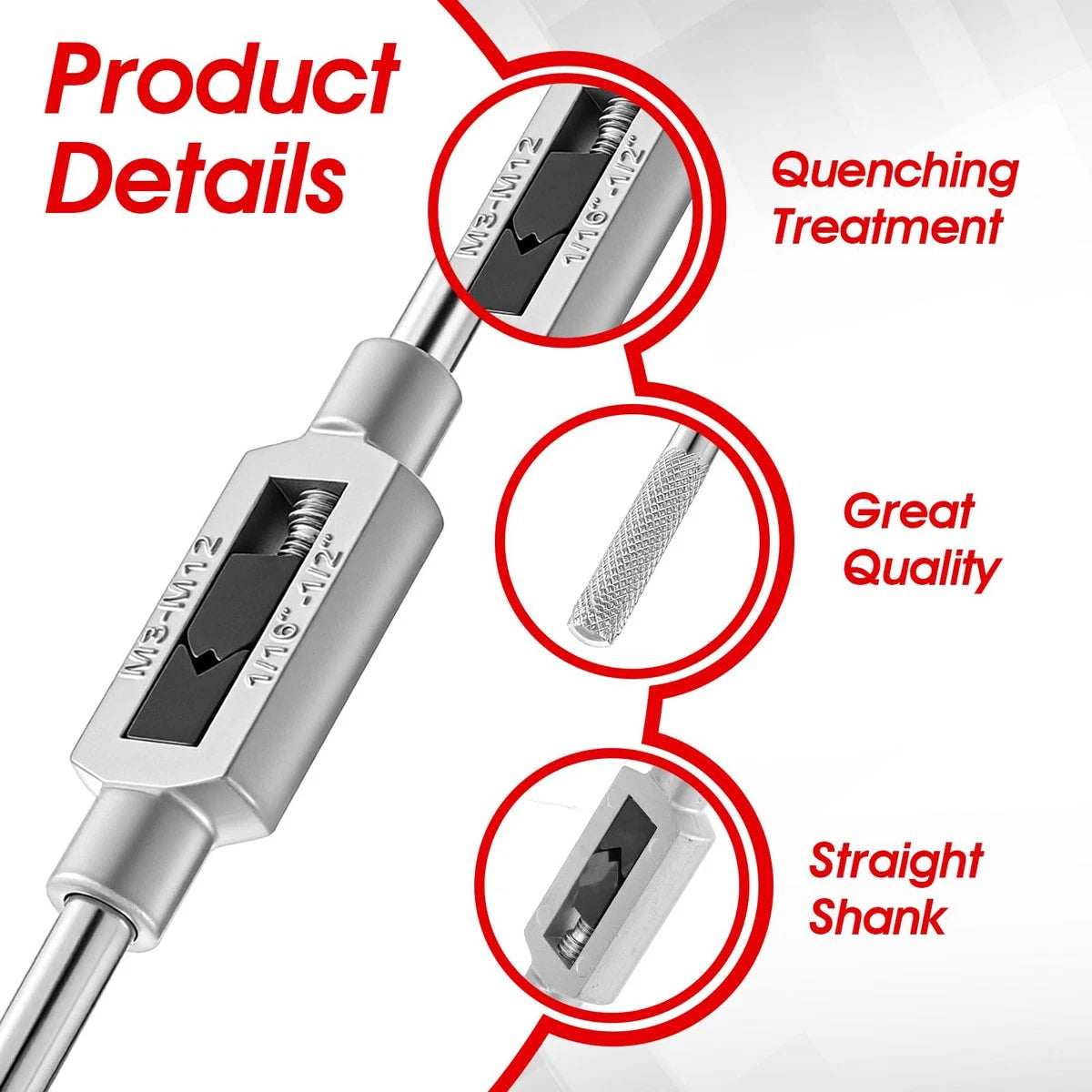 Tap Wrench Top Quality, Holder For Use With Hss Hand Taps/Sets From Tool M1 -M27