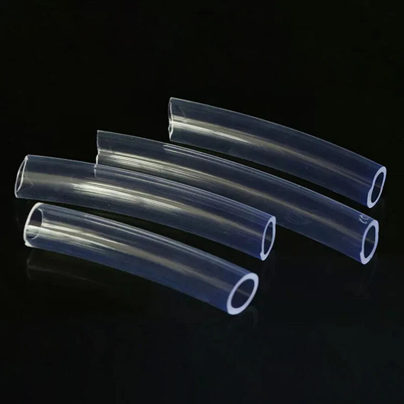 Clear PVC Flexible Tubing — Transparent Hose for Aquarium, Air, Water & Fuel Lines