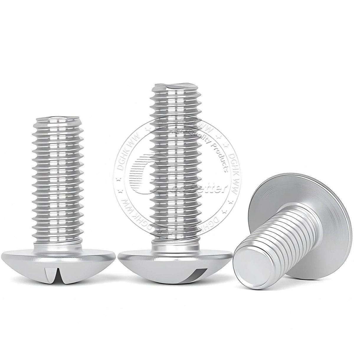 A2 Stainless Steel Mushroom Head Slotted Machine Screws — M2 to M8, Multiple Lengths - HomeDIYer