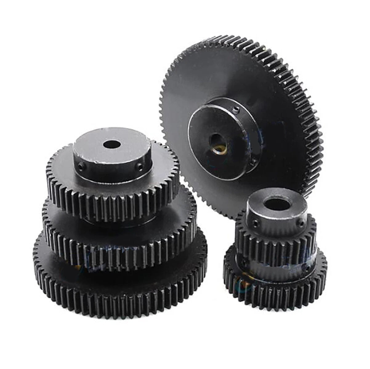 2 Mod Spur Gear 2M 12T-40T Teeth Transmission Gear w/Step 45# Steel Motor Gear
