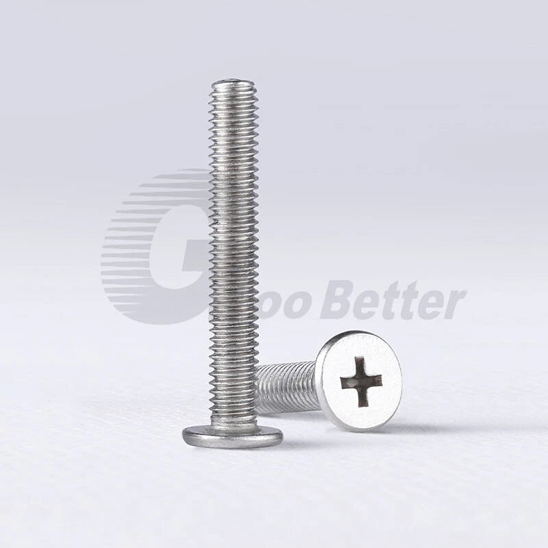 Mini Phillips Thin Flat Head Machine Screws – A2 Stainless Steel, M2 M2.5 M3 (2–20mm)