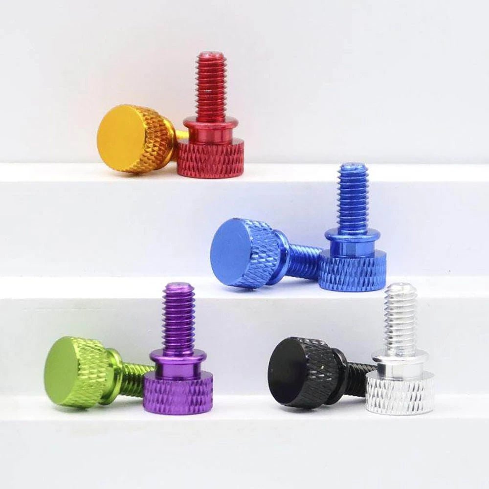 632 x 6.5mm High‑Type Knurled Thumb Screws – Aluminum Alloy Hand Grip Knob Bolts for PC Cases - HomeDIYer