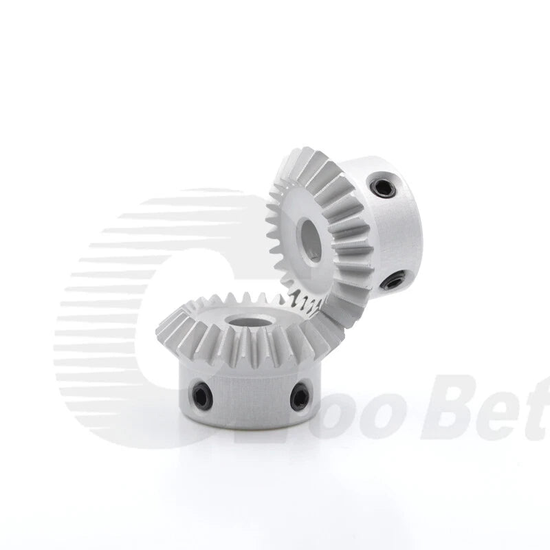 Bevel Gear Set Module 1 Aluminium 1:1 Pairing 15 - 30 Tooth Miter Gear Precision