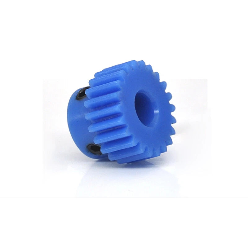 1 Mod Blue Nylon Spur Gear 16-50T Bore 4-20mm Pinion Gear Motor Gear With Step