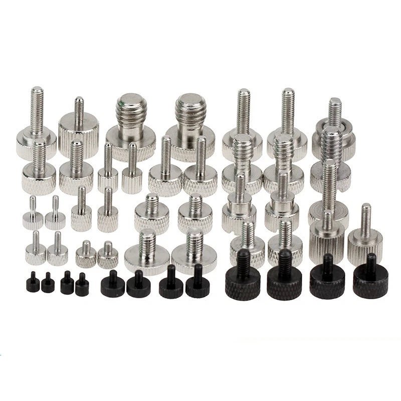 M1.6–M5 Cheese Head Knurled Thumb Screws | Hand Knob Bolts | 10 Pcs - HomeDIYer