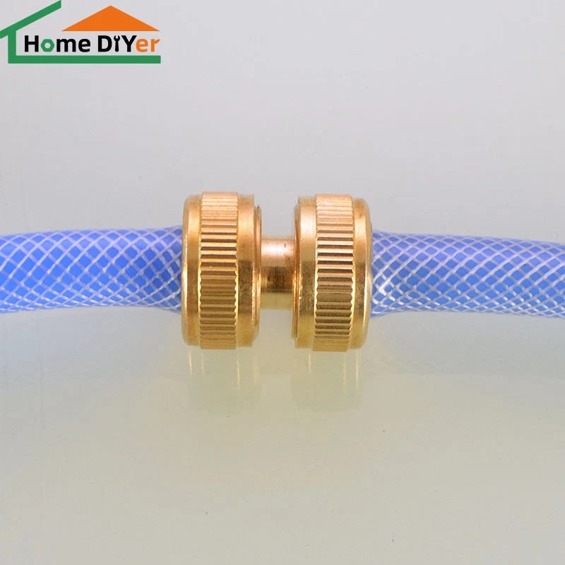 Water Stop Copper Quick Connect Hose Fitting — Male Thread Garden Tap Snap-On Connector