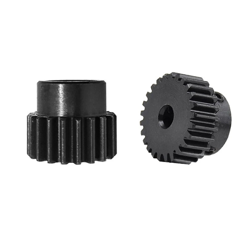 1 Mod 22 Teeth Spur Gear Motor Pinion Gears with Set Screws Black Oxide Steel