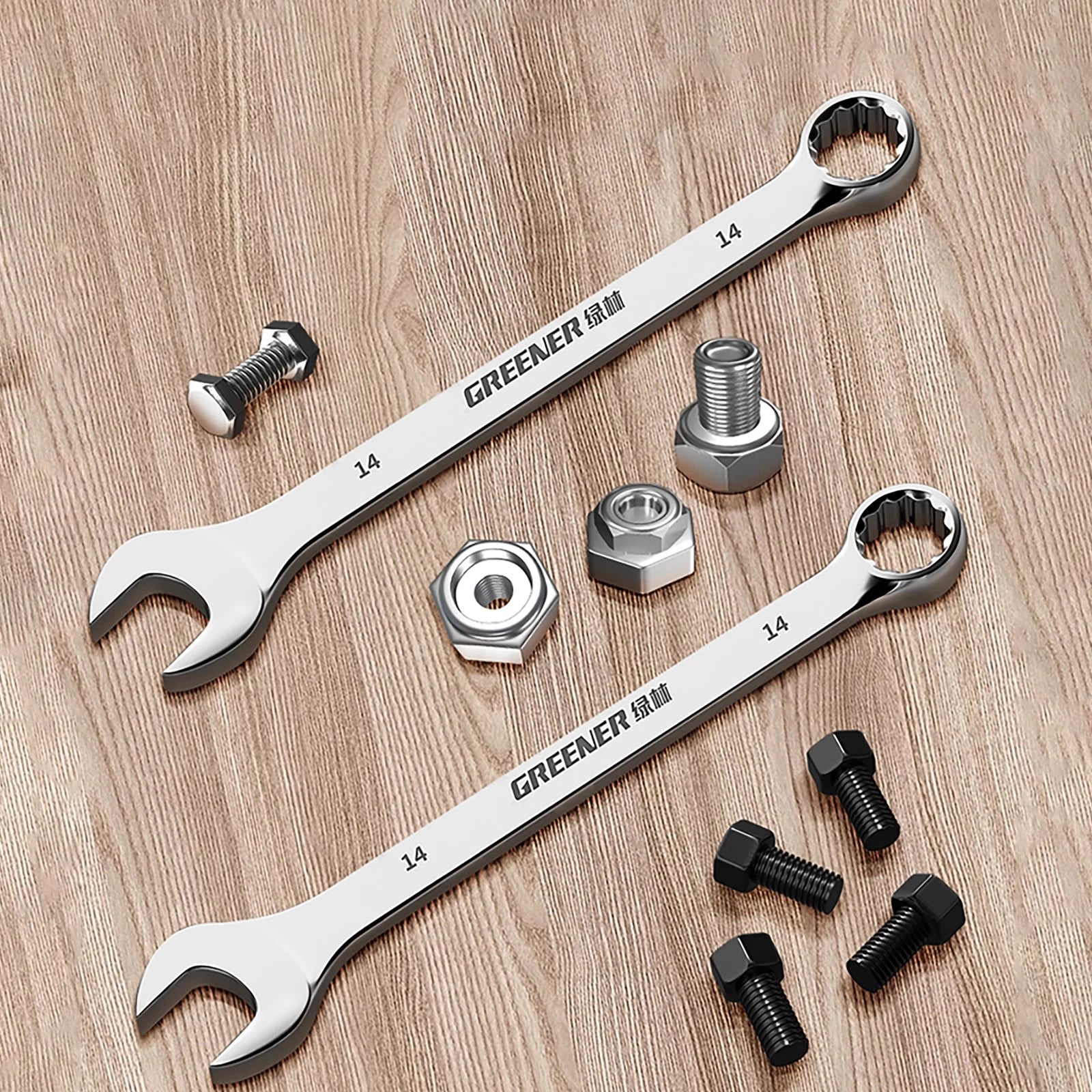 Spanner Combination Wrench CRV Open Ended Round Fixed Head Spanners 6mm - 30mm