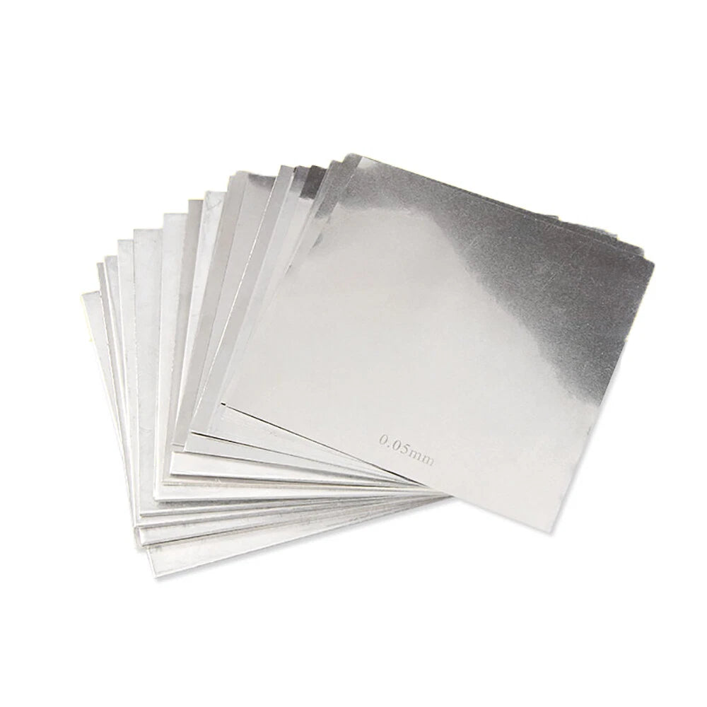 301 Stainless Steel Sheet — 0.01mm to 0.45mm Thin Metal Plate, Multiple Sizes