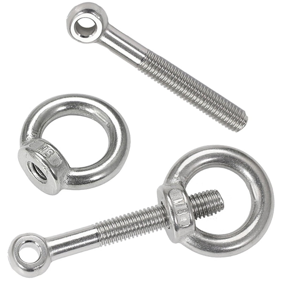 M14–M24 Lifting Eye Bolt & Eye Nut Set | 304 Stainless Steel | 50–200mm - HomeDIYer