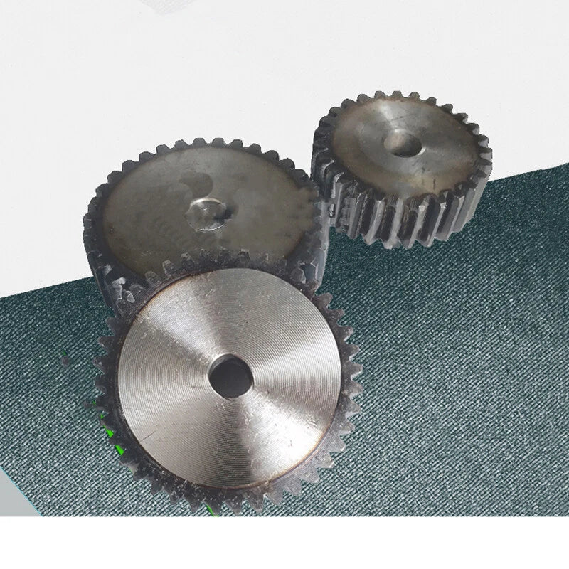 Cylindrical Spur Gear 2Mod 27-100T 6.28mm Tooth Pitch 58mm-204mm OD Motor Pinion