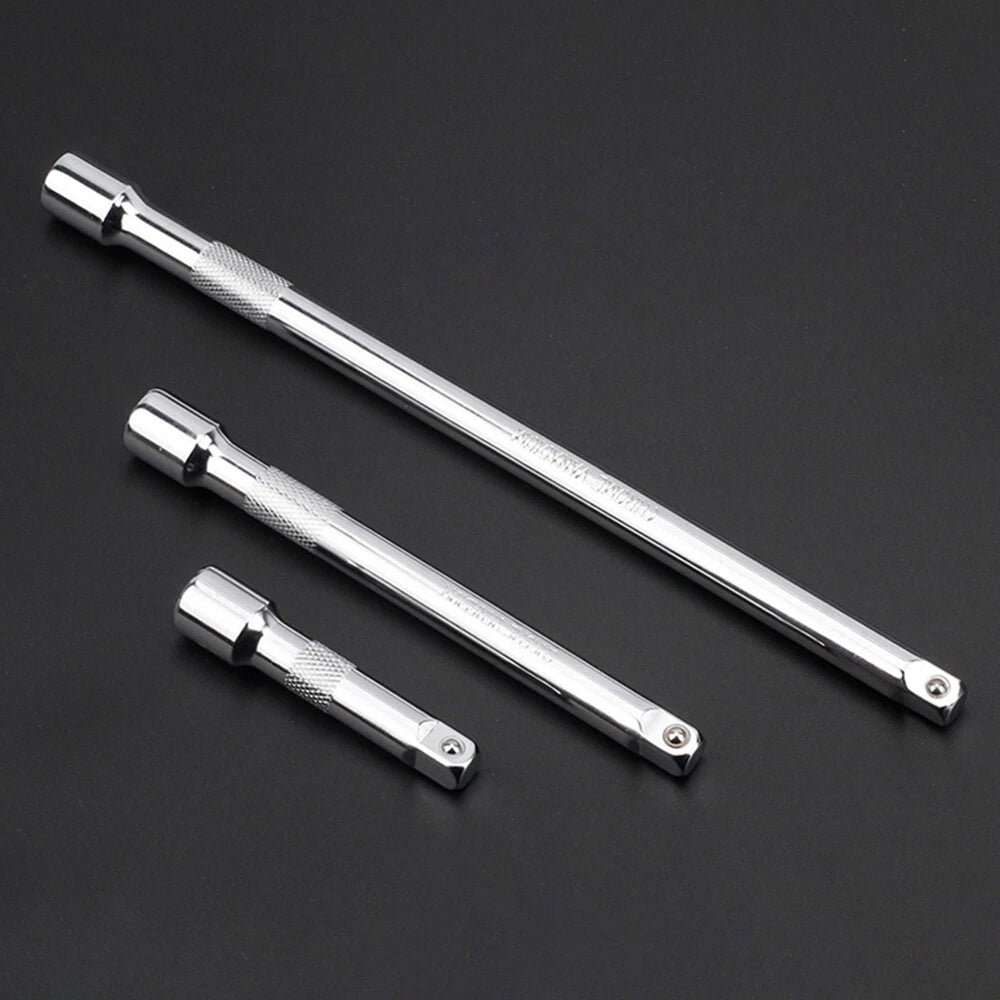 1/4" 3/8" 1/2" Ratchet Wrench Socket Adaptor - Extension Bar 52/76/101/150/250mm