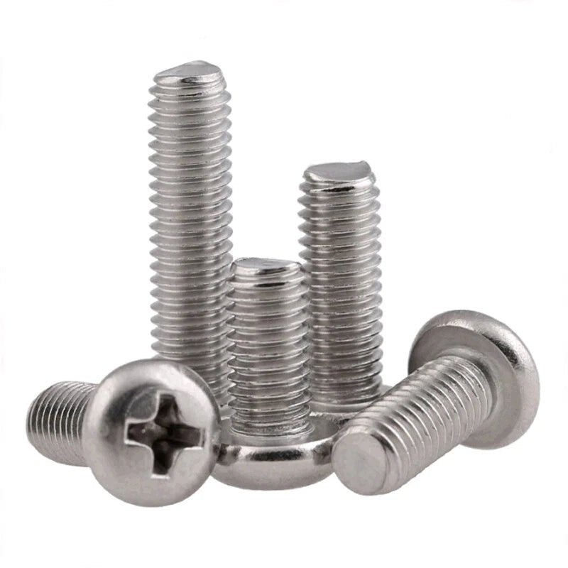 M6 M8 M10 Phillips Pan Head Machine Screws — 304 A2 Stainless Steel - HomeDIYer