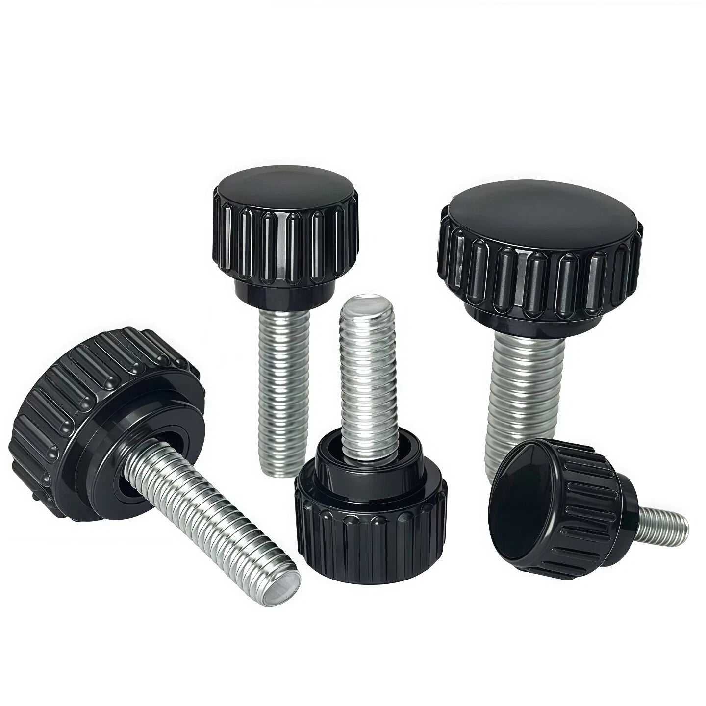 M3-M8 A2/304 Stainless Steel Plastic Knob Thumb Screws Hand Twist DIY Machinery