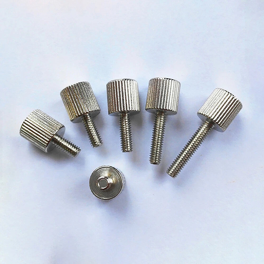 M3/M4x6mm-20mm Set Screws Carbon Steel Knurled Thumb Screw Flat Thumb Screws