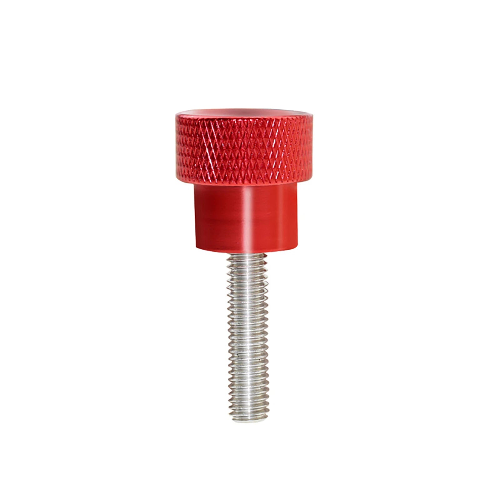 Red M3/4/5/6/8/10 Knurled Thumb Screws, Aluminum Handle + Stainless Thread Rod