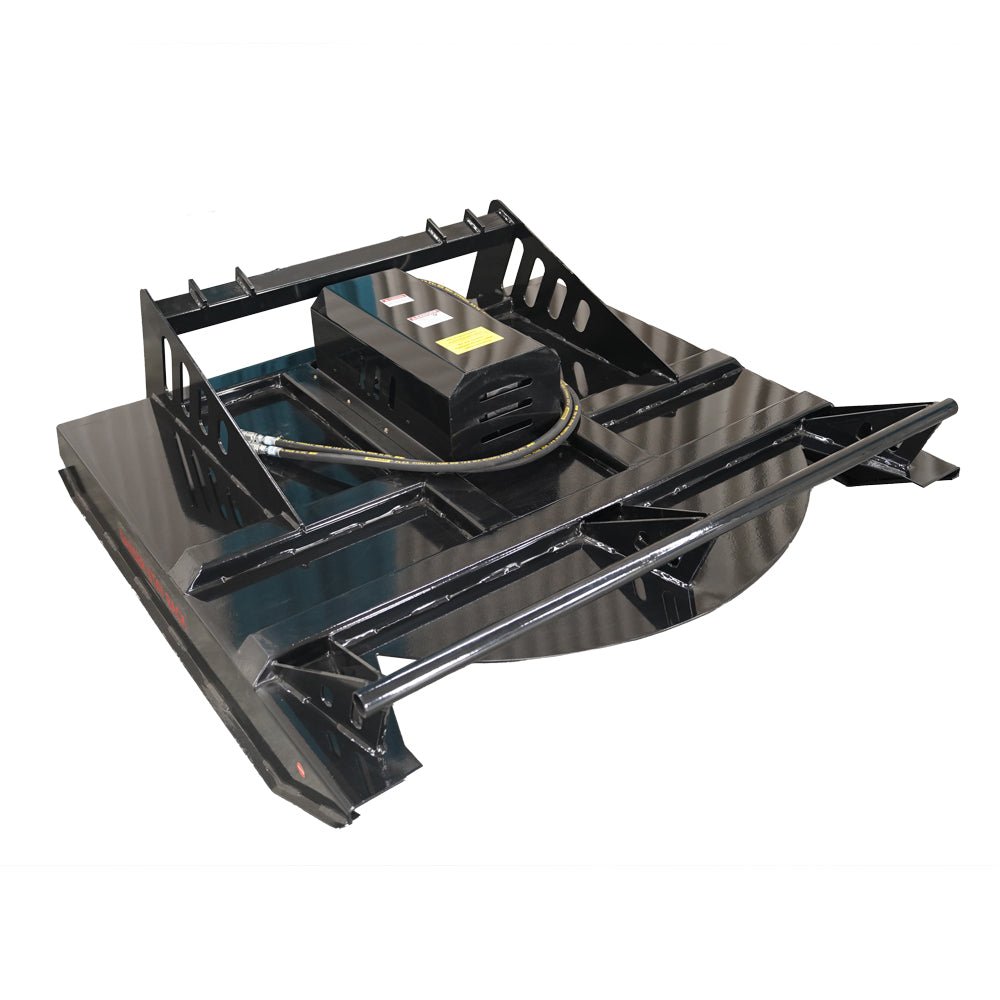72" Skid Steer Hydraulic Heavy Duty Brush Mower Cutter Attachments, Fits Universal Skid Steer Quick Attach - HomeDIYer