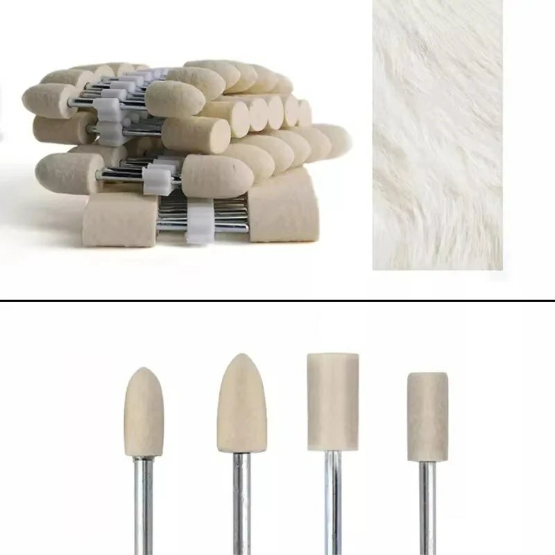 Wool Felt Polishing Wheel Buffing Power Tools For Dremel Pro Rotary Tool 2.35mm/3mm Shank - HomeDIYer