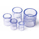 Transparent PVC Straight Pipe Coupling — Socket Fitting for Water Lines