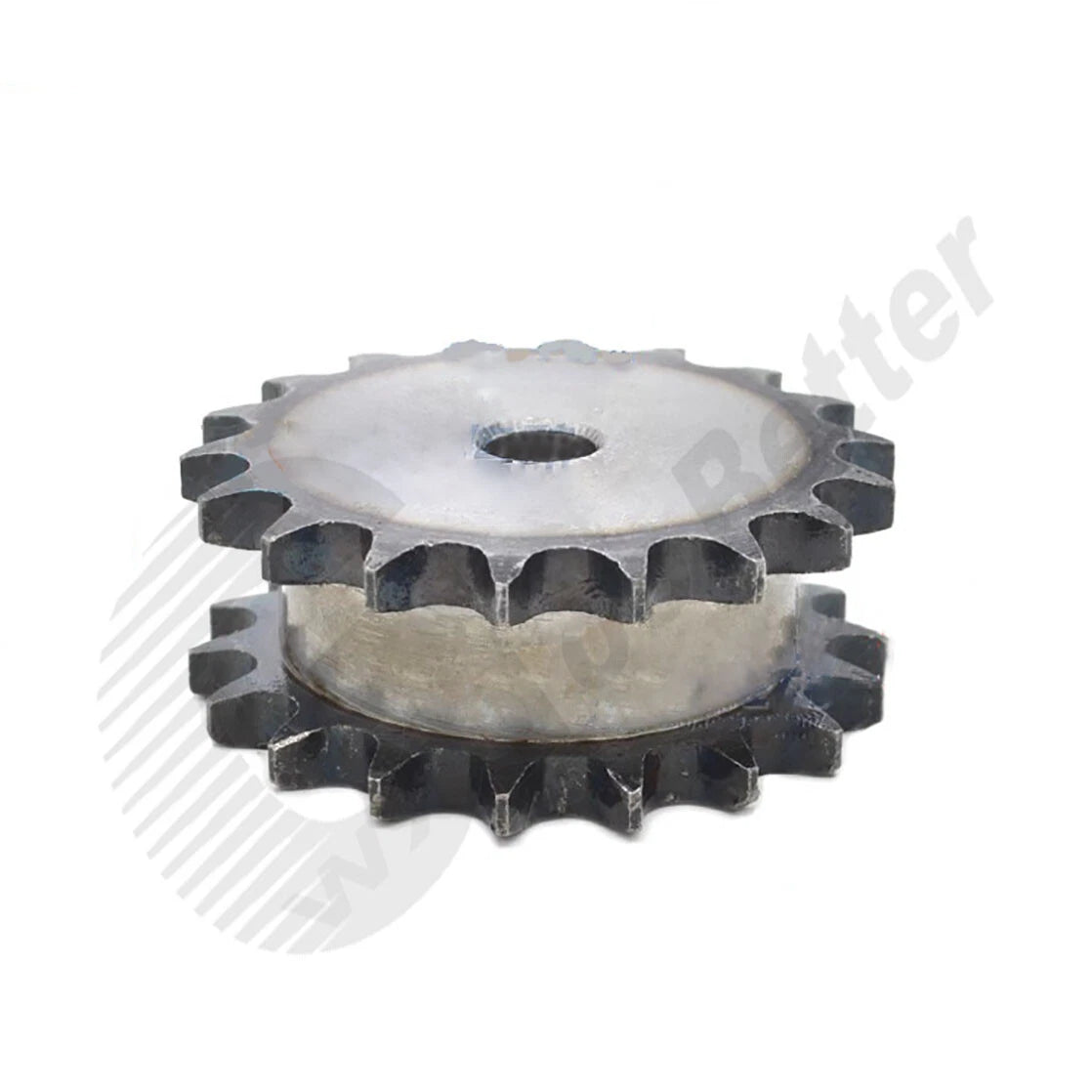 Roller Chain Sprocket 10~30 Teeth 08B Double-Strand Sprocket 45# Steel Burr Hole
