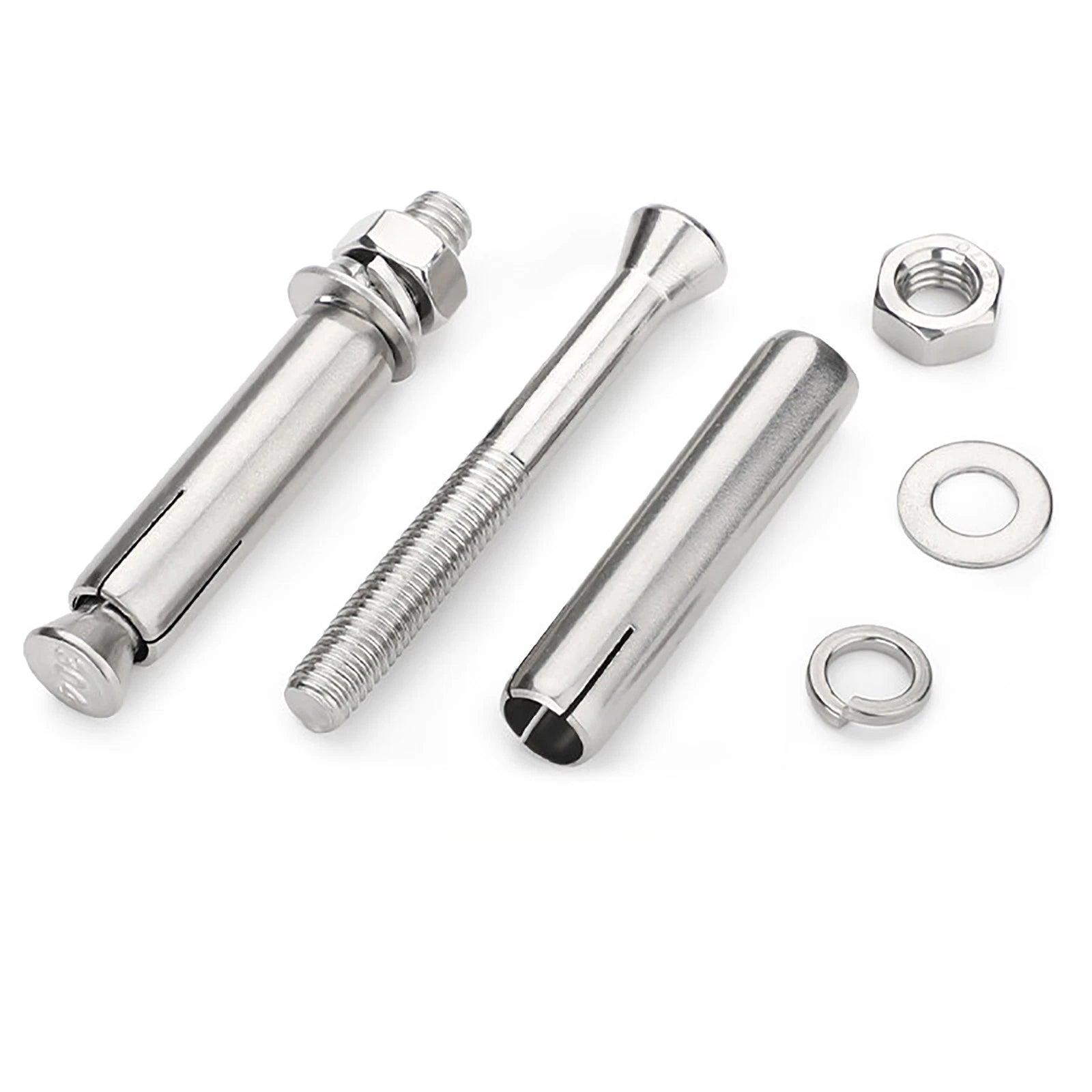 Stainless Steel Expansion Anchor Bolts for Concrete & Masonry — M6 to M16, Extra Long