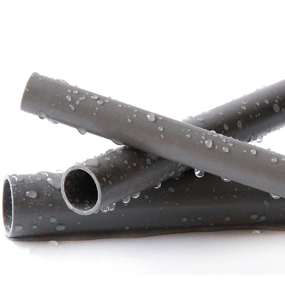 Grey PVC Round Tube Pipe – Solvent Weld | OD 20–110mm | 200mm & 500mm Lengths