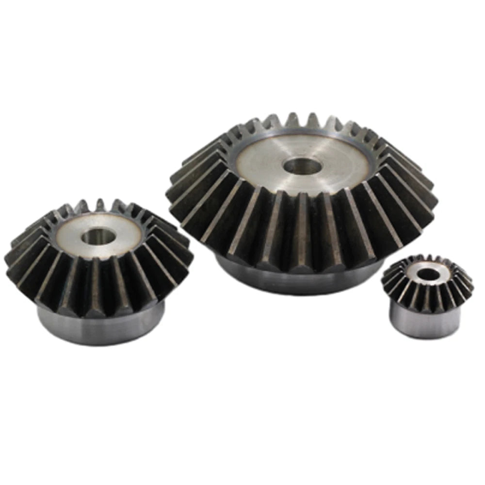 Bevel Gear 1/ 1.5 /2 /2.5/ 3 Modulus 15 - 40 Teeth Transmission Gears 45# Steel