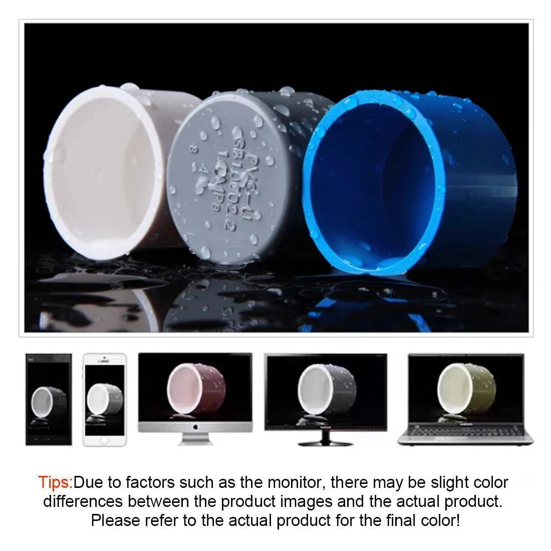 PVC Pipe End Cap Cover Stop Plug 20mm~200mm Pipe Fittings For Aquarium Pond