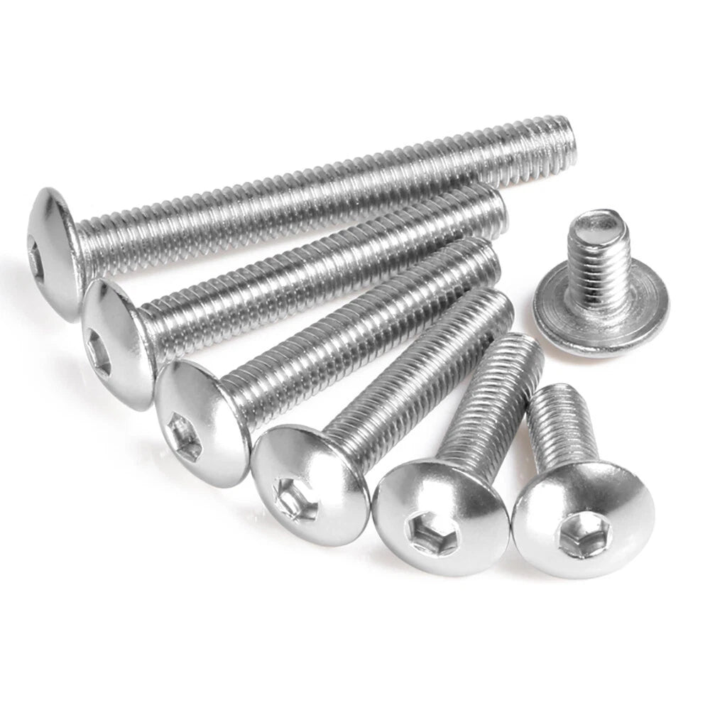 M3–M10 A2 Stainless Steel Truss Head Socket Cap Screws — Hex Allen Drive Machine Bolts
