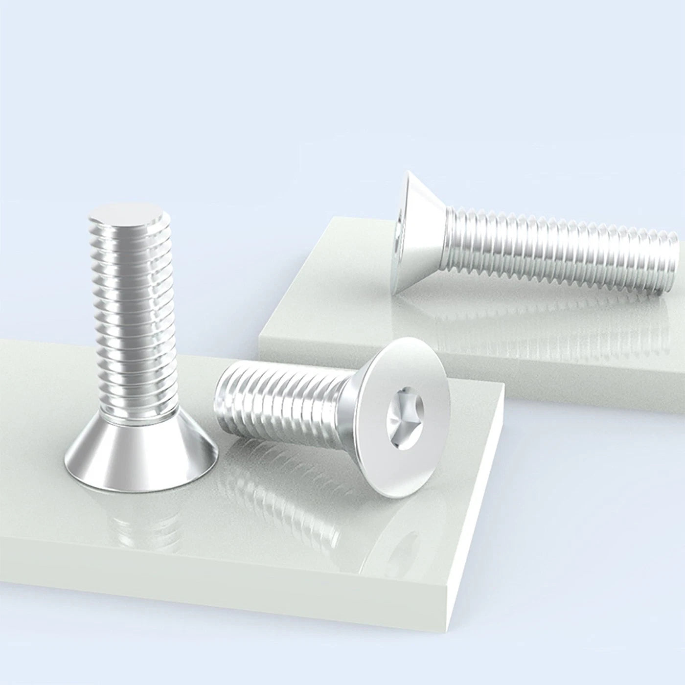 6063 Aluminium Allen Socket Countersunk Screws DIN 7991 — M2 to M8