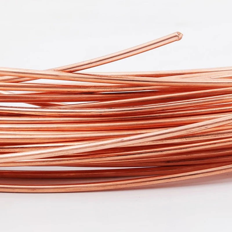 99.9% Round Copper Wire T2 Solid Bare Uncoated 0.2mm to 3.0mm Diameter By Metre