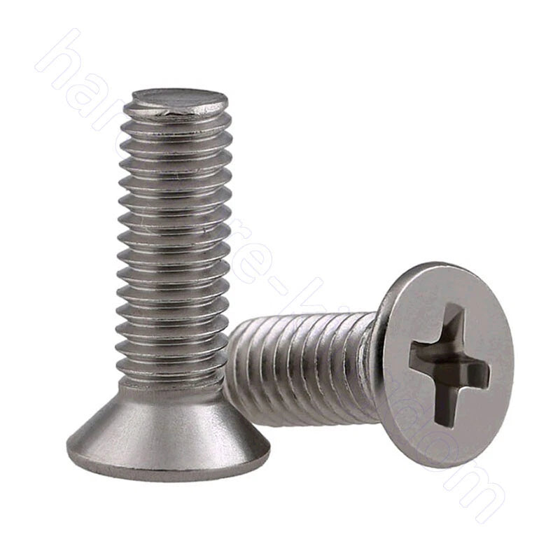 M4 M5 M6 Countersunk Machine Screws – 316 Stainless Steel, Phillips Flat Head, Marine Grade