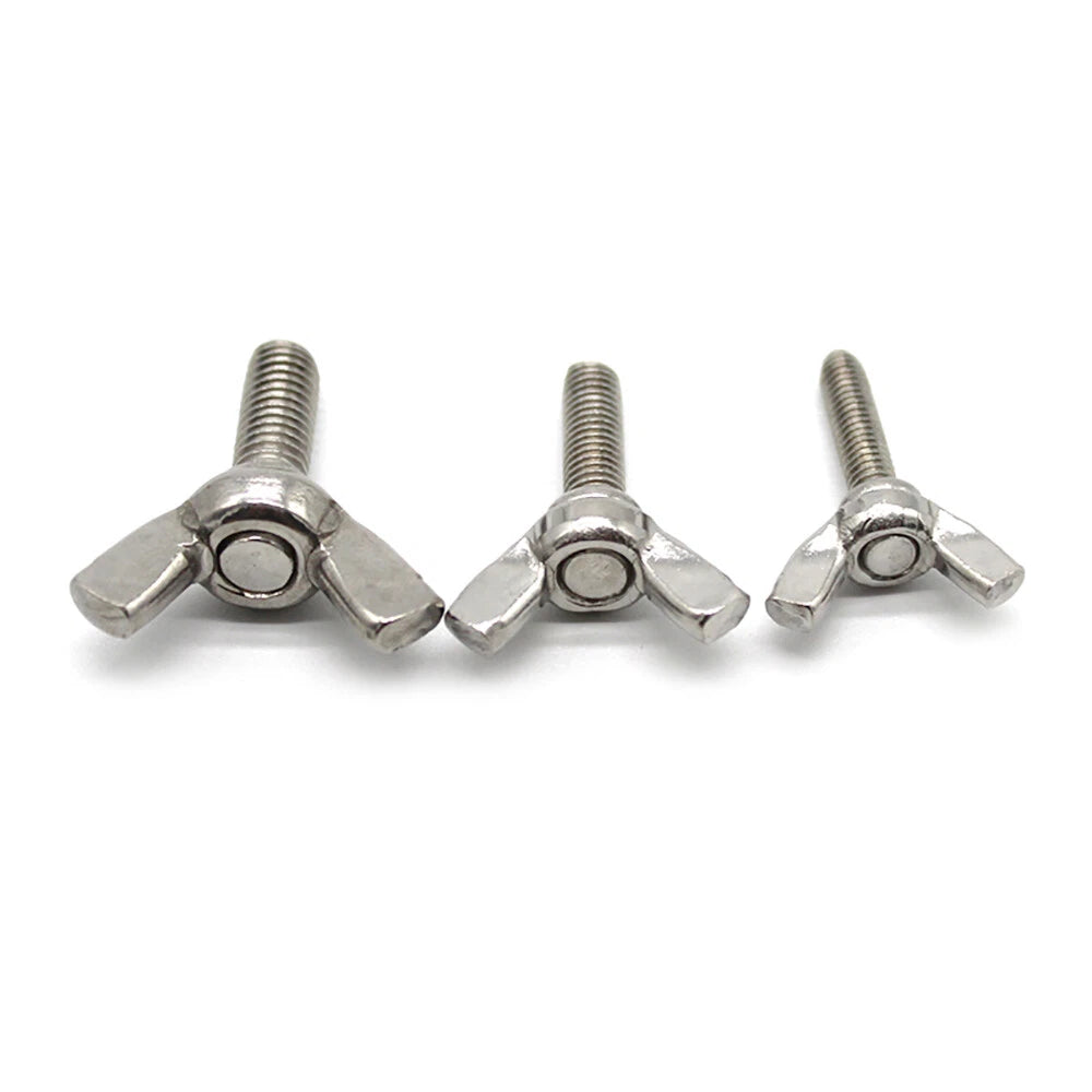 Butterfly Wing Bolts Screws Thumb Screws M4 M5 M6 Length 16mm Stainless Steel A2