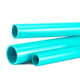 Cyan PVC Rigid Pipe Round Tube | 20–50mm OD × 500mm | Aquarium & DIY Plumbing