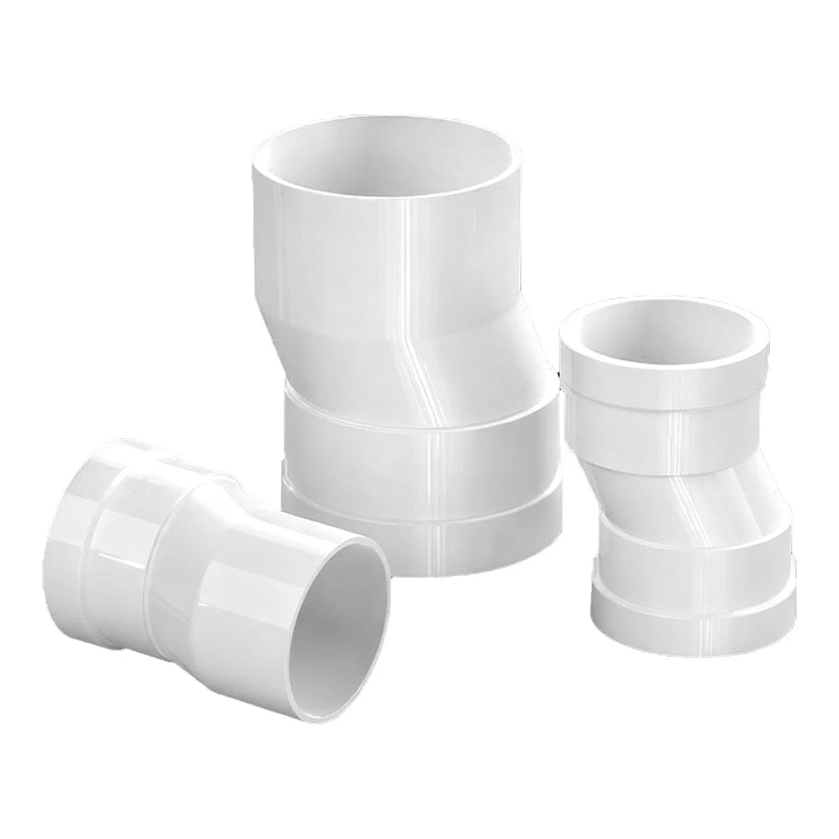 PVC Equal Offset Connectors Adapter Metric Plumbing Fittings For Water Pipe