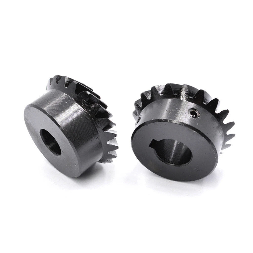 Spiral Bevel Gears 1.5/2 Modulus 90° 1:1 Pairing With Keyway,Left + right Spiral