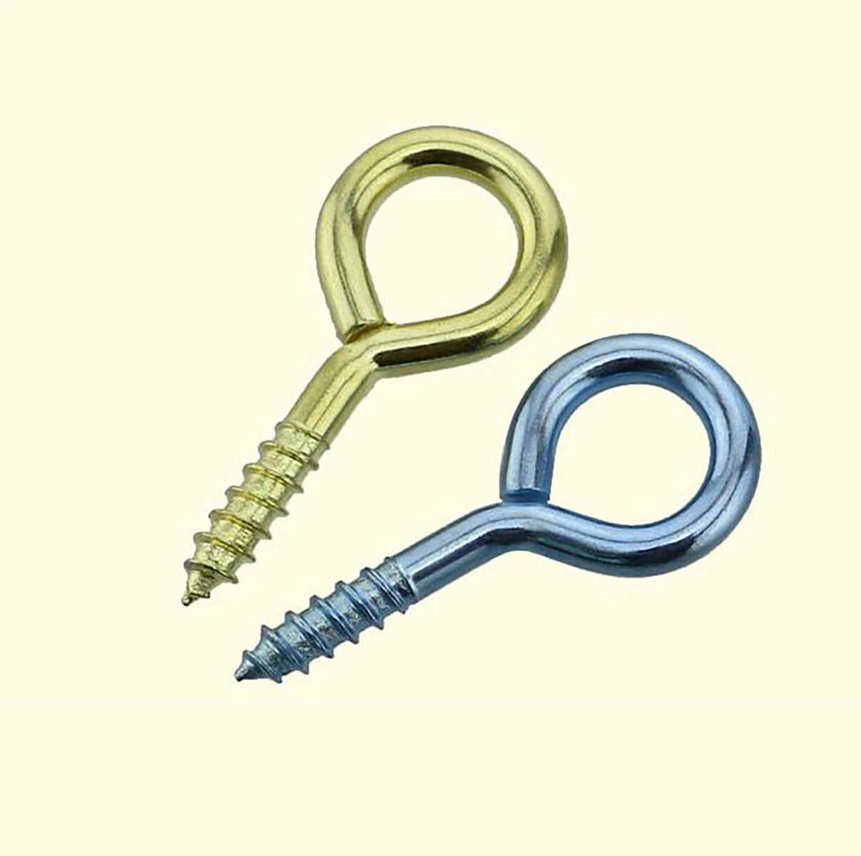 Light & Heavy Duty Screw Eyes & Hooks – Zinc or Brass Plated, Sizes 0# to 14# (Carbon Steel)
