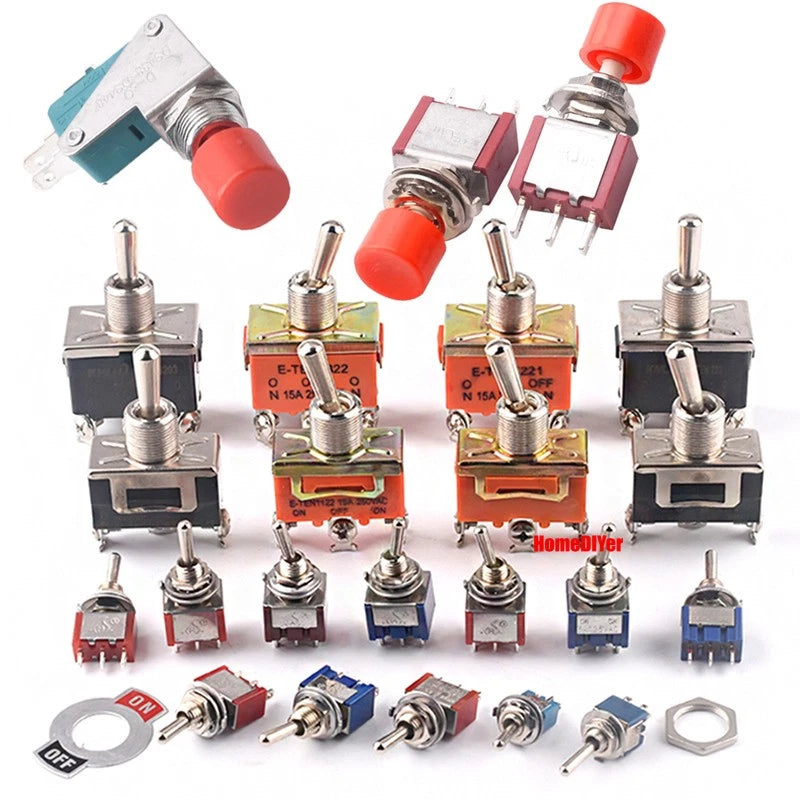 Mini Toggle Switch – MTS / SMTS / E-TEN / PS-102 / DS438 Series, 2 3 6-Pin Rocker Switches